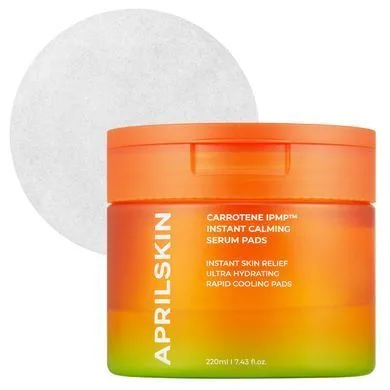 April Skin Carrotene Ipmptm Instant Calming Serum Pads (80pcs) – заспокійливі тонер-пади 80 шт.