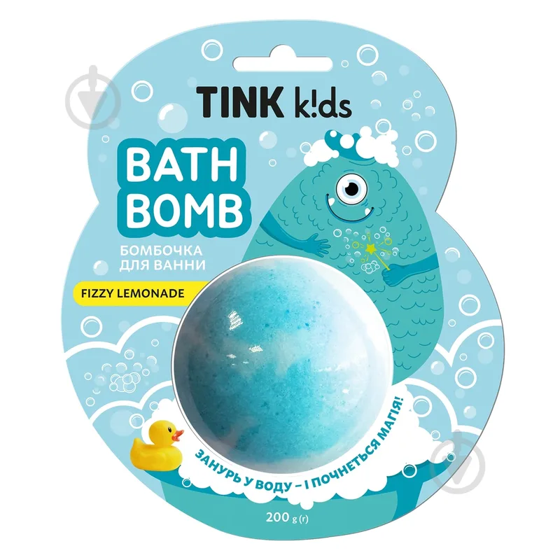 Бомбочка для ванни Tink Fizzy Lemonade Tink kids 200 г
