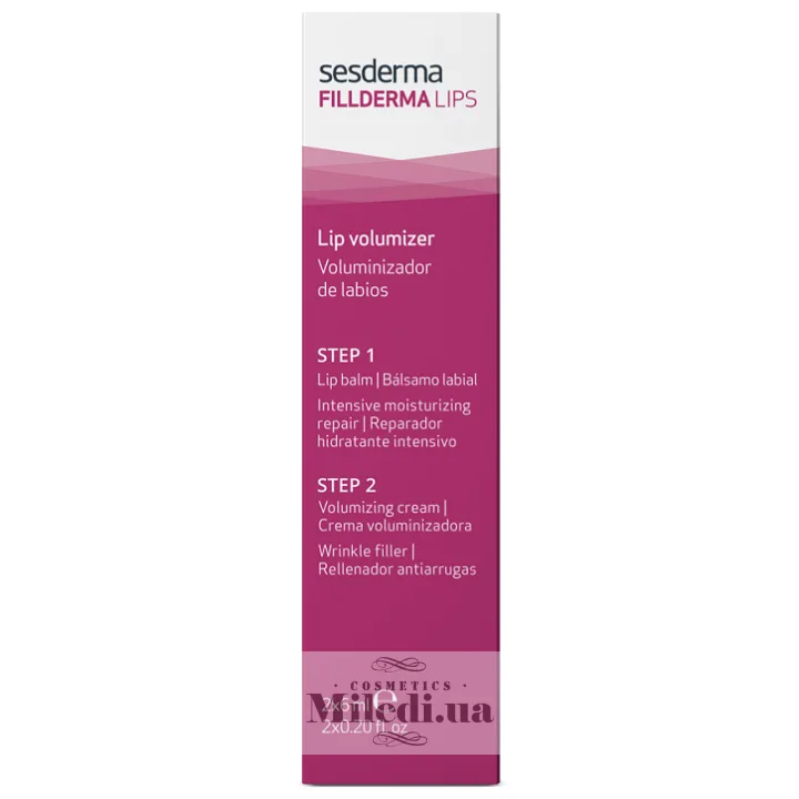 Крем і бальзам для збільшення губ Sesderma Laboratories Fillderma Lip Volumizer 2х6 мл