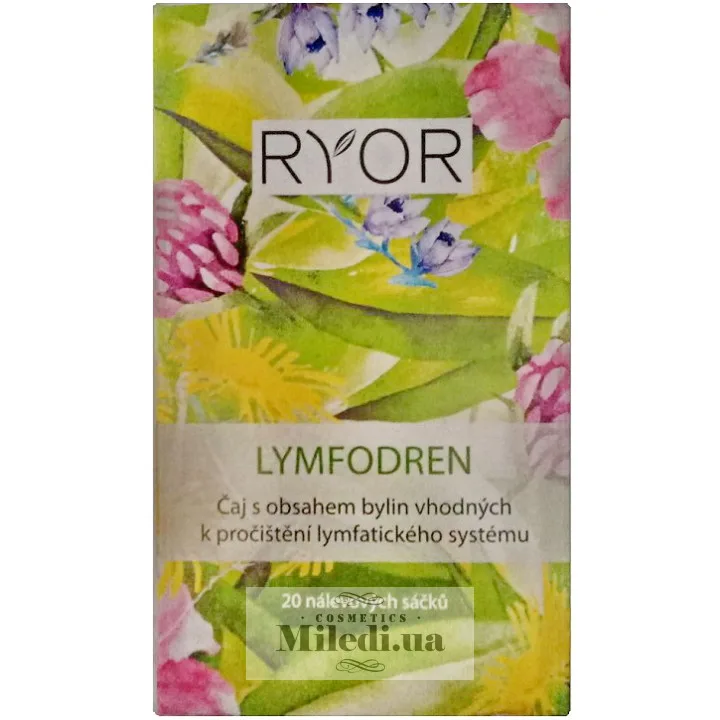 Лімфодренажний чай для детоксу у пакетиках Ryor Lymfodren Tea Bags 20x1,5 г
