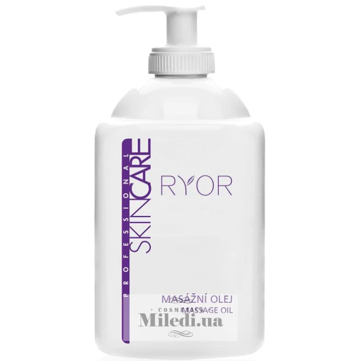 Масажне масло для обличчя і тіла з мигдалем Ryor Professional Skin Care Massage Oil 500 мл