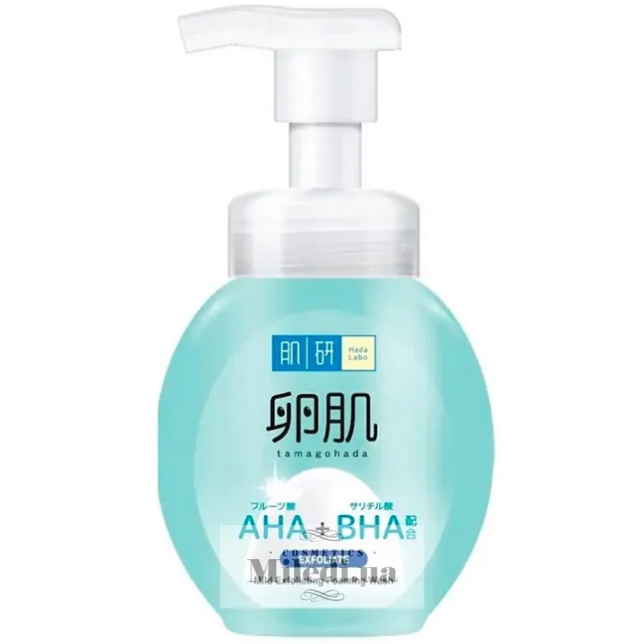 М'яка пінка-пілінг для обличчя Hada Labo AHA + BHA Exfolication Face Wash 160 мл