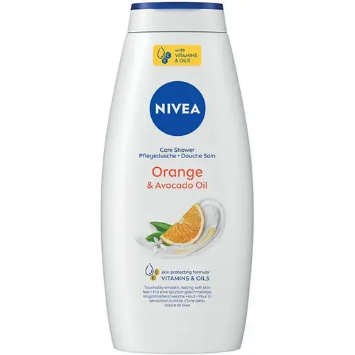 Гель-догляд для душу NIVEA Крем і Апельсин з олією авокадо 750 мл