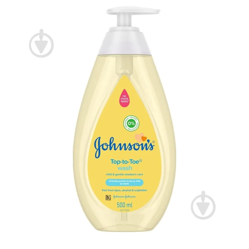 Пінка-шампунь Johnson’s Baby Від маківки до п'ят