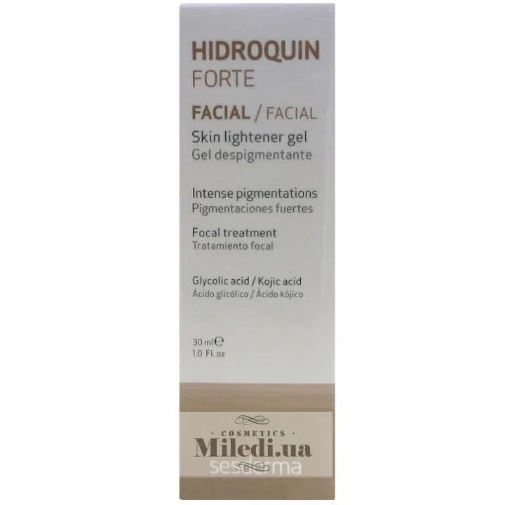 Освітлюючий гель при гіперпігментації Sesderma Laboratories Hidroquin Forte Skin Lightener Gel 30 мл
