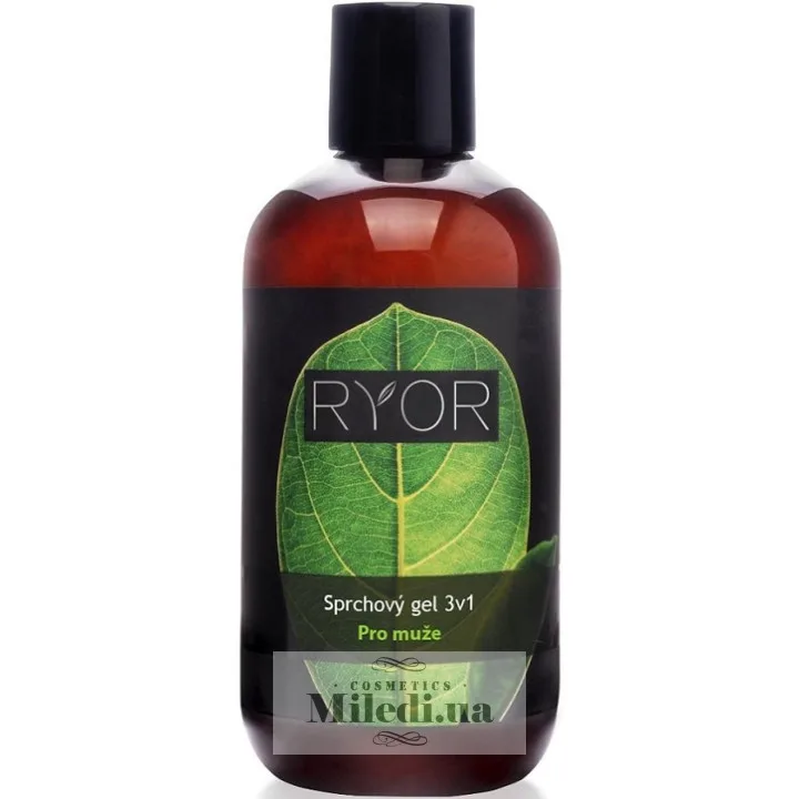 Очищаючий гель для душу 3-в-1 для чоловіків Ryor Shower Gel 3-in-1 for Men 250 мл