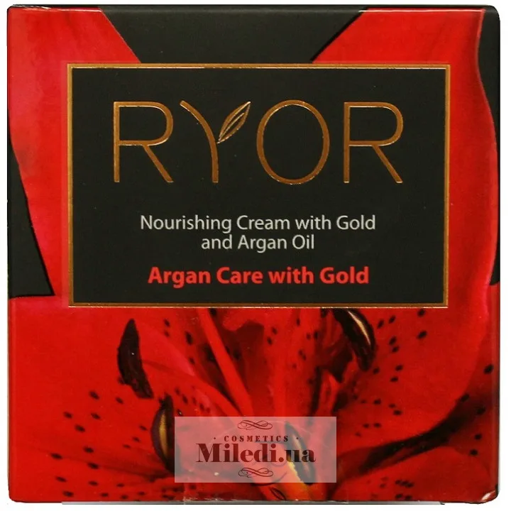 Поживний крем з золотом і аргановою олією Ryor Nourishing Cream with Gold & Argan Oil 50 мл