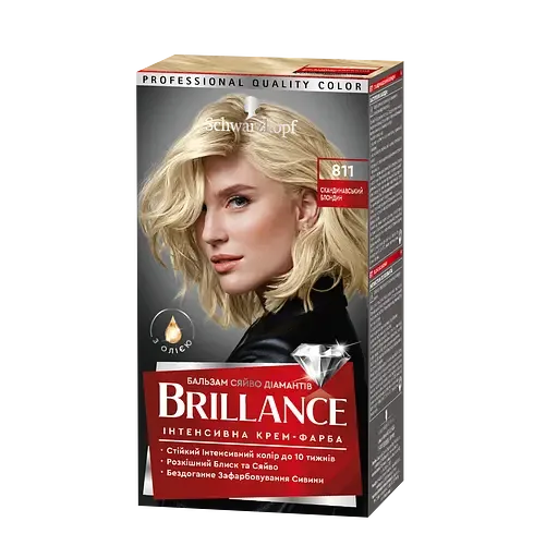 Фарба для волосся Brillance 811 Скандинавський блондин, 143,7 мл (2025005)