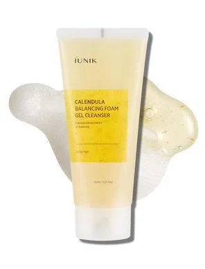 IUNIK Calendula Balancing Foam Gel Cleanser – балансуючий гель для вмивання з календулою 150 мл