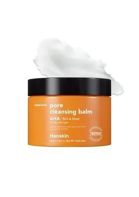 Hanskin Pore Cleansing Balm AHA – гідрофільний бальзам для очищення макіяжу з AHA кислотами 80 г
