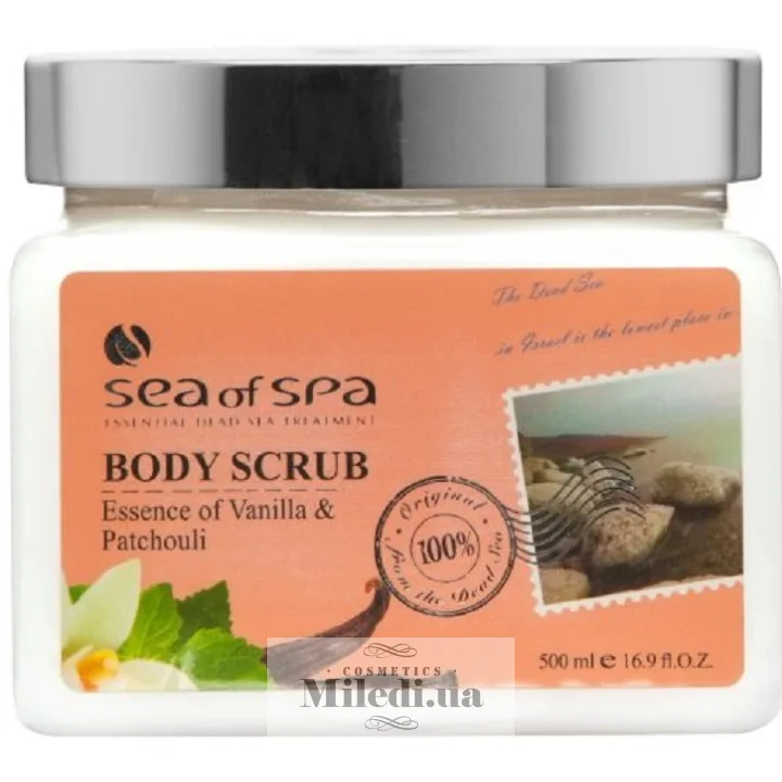 Скраб для тіла Ваніль і пачулі Sea of Spa Body Scrub Essence of Vanilla & Patchouli 500 мл