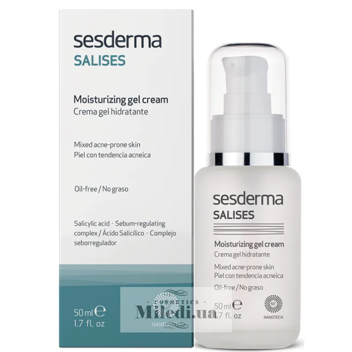Зволожуючий крем-гель для комбінованої шкіри Sesderma Laboratories Salises Moisturising Gel Cream 50 мл