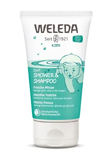 Шампунь-гель 2 в 1 Weleda М'ята, 150 мл (007858CH)