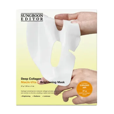 Sungboon Editor Deep Collagen Niacin Vita C Brightening Mask – освітлююча гідрогелева маска 1 шт.
