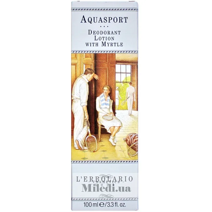 Дезодорант-лосьйон на основі мирту Аква Спорт L`Erbolario Aquasport Lozione Deodorante al Mirto 100 мл