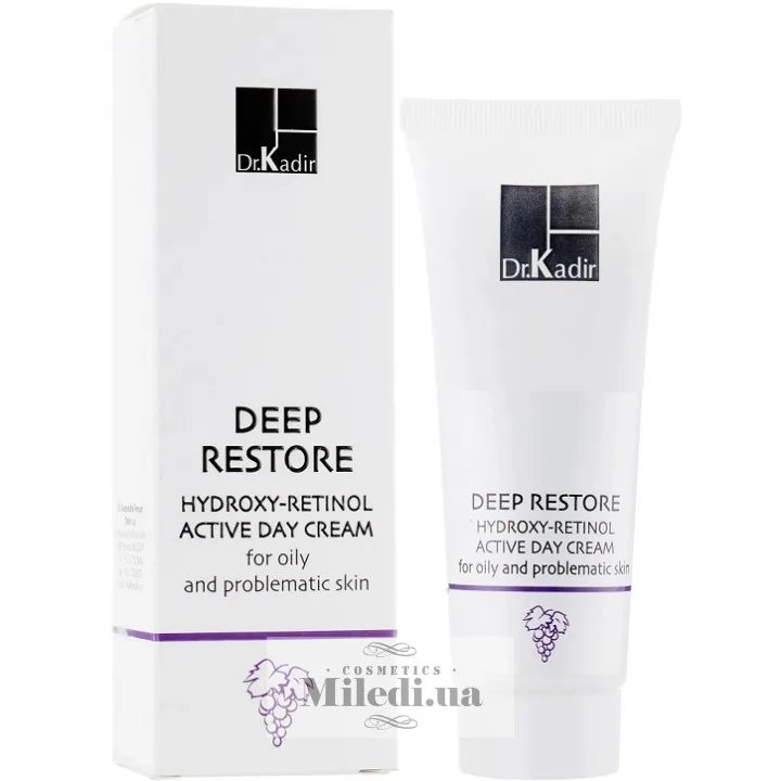 Денний крем для жирної та проблемної шкіри Dr. Kadir Deep Restore Hydroxy Retinol Day Cream, 75 мл
