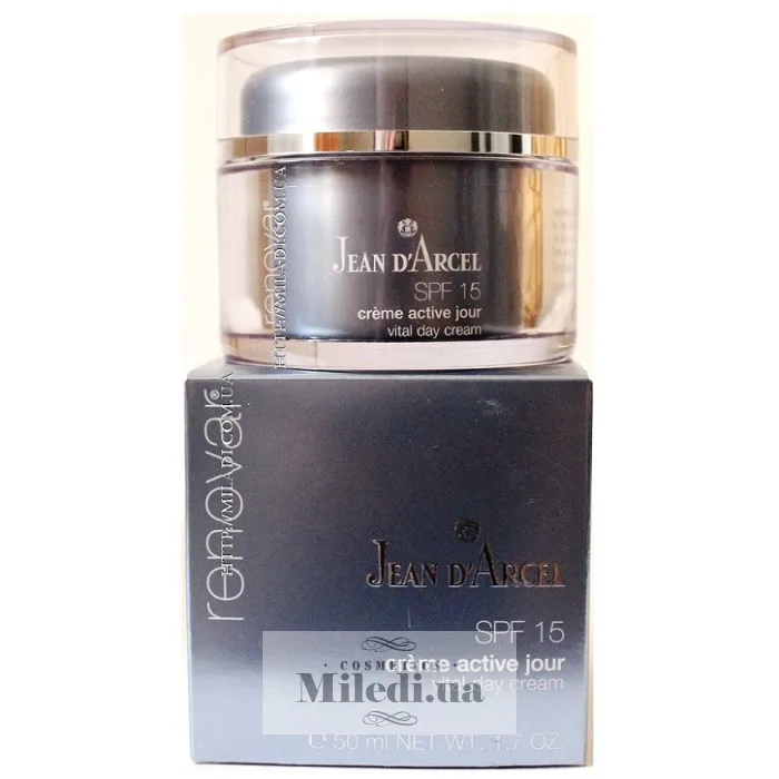 Денний крем для додання шкірі життєвих сил Jean d`Arcel Renovar Vital Day Cream SPF15 50 мл