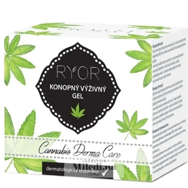 Конопляний живильний гель для обличчя Ryor Cannabis Derma Care Nourishing Hemp Gel 15 мл