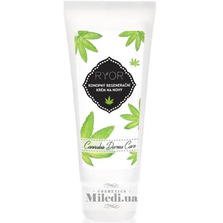 Конопляний регенеруючий крем для ніг Ryor Cannabis Derma Care Regenerative Hemp Foot Cream 100 мл