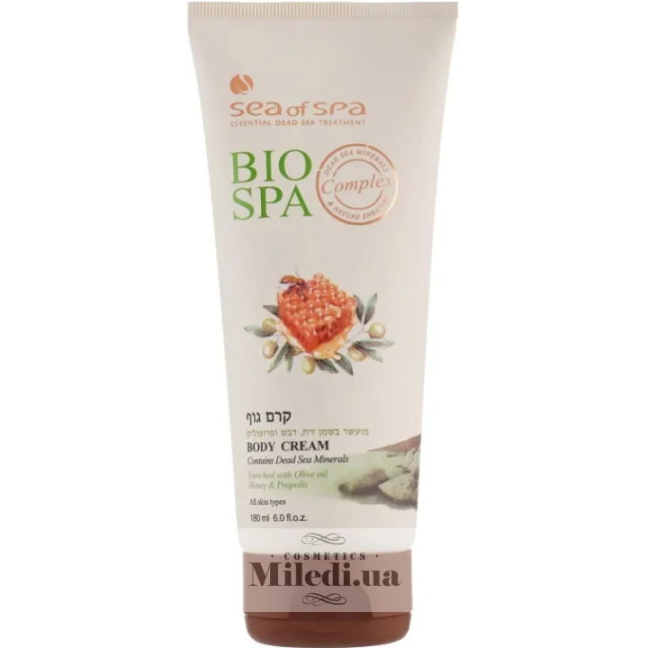 Крем для тіла з оливковою олією медом і прополісом Sea of Spa Bio Spa Body Cream Olive Oil Honey Propolis 180 мл