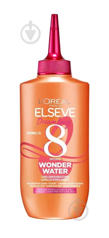 Експрес-засіб з ефектом ламінації Elseve L'oreal Paris Dream Long Wonder Water для блиску та розгладження довгого або пошкодженого волосся 200 мл