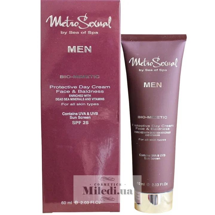 Крем захисний денний Метросексуал Sea of ​​Spa MetroSexual Bio Mimetic Protective Day Cream Face Baldness SPF25 60 мл