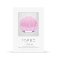 Компактна щіточка для очищення обличчя і прилад anti-age Foreo Luna GO pink рожева