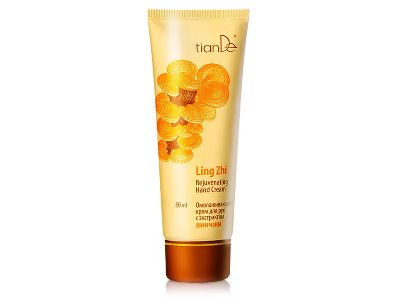 Омолоджуючий крем для рук з екстрактом лінчжі TianDe Ling Zhi Rejuvenating Hand Cream, 80мл