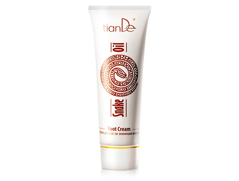 Відновлюючий крем для ніг зі зміїним жиром TianDe Snake Oil Foot Cream, 80мл