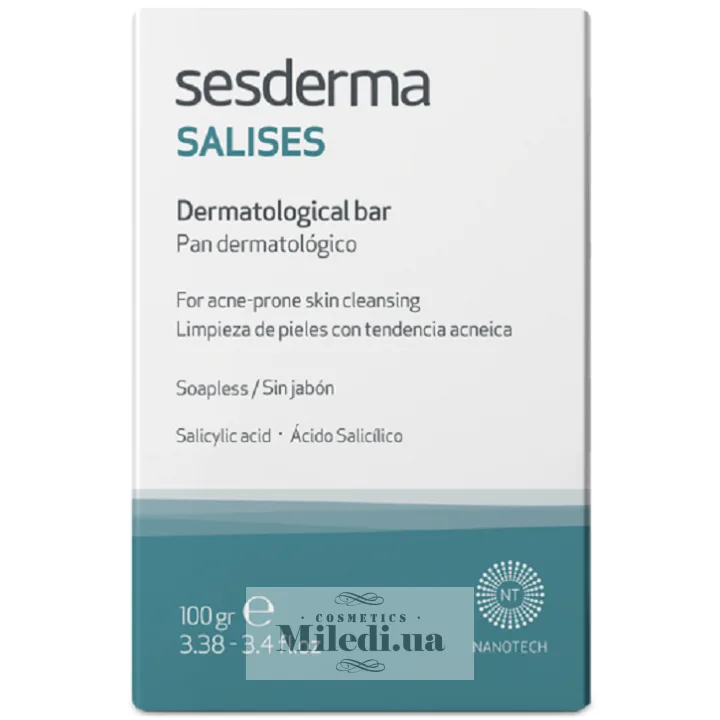 Мило дерматологічне Sesderma Laboratories Salises Dermatological Soap Bar 100 г