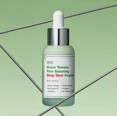 Sungboon Editor Green Tomato Pore Boosting Deep Shot Ampoule – ампульна сироватка для звуження пор 30 мл
