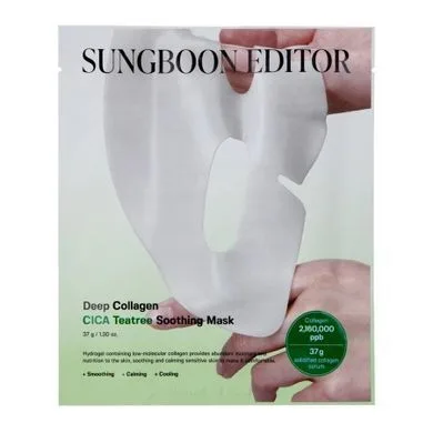Sungboon Editor Deep Collagen Cica Teatree Soothing Mask – гідрогелева заспокійлива маска 1 шт.