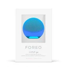 Компактна щіточка для очищення обличчя і прилад anti-age Foreo Luna GO AQUAMARINE блакитна