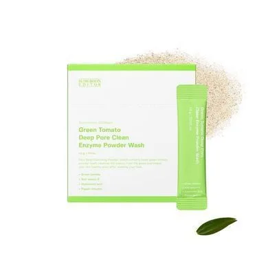 Sungboon Editor Green Tomato Deep Pore Clean Enzyme Powder Wash (1.5gX10ea) – набір саше ензимної пудри для очищення обличчя (10 шт по 1,5 г) 10 шт