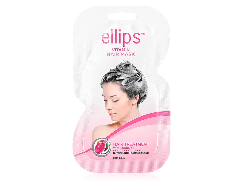 Маска для волосся «Терапія для волосся» з олією жожоба Ellips Vitamin Hair Mask Hair Treatment With Jojoba Oil, 20г
