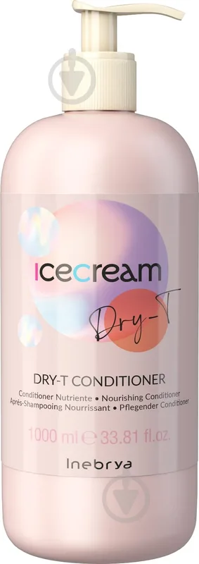 Кондиціонер для сухого та пошкодженого волосся Inebrya Dry-T Conditioner 1000 мл