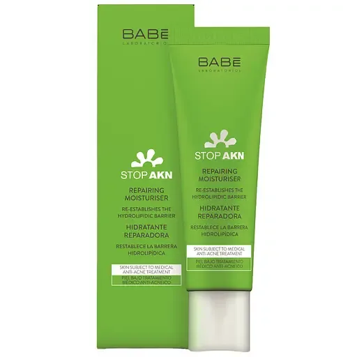 Відновлюючий пост-акне крем для обличчя Babe Laboratorios Stop Akn, 50 мл