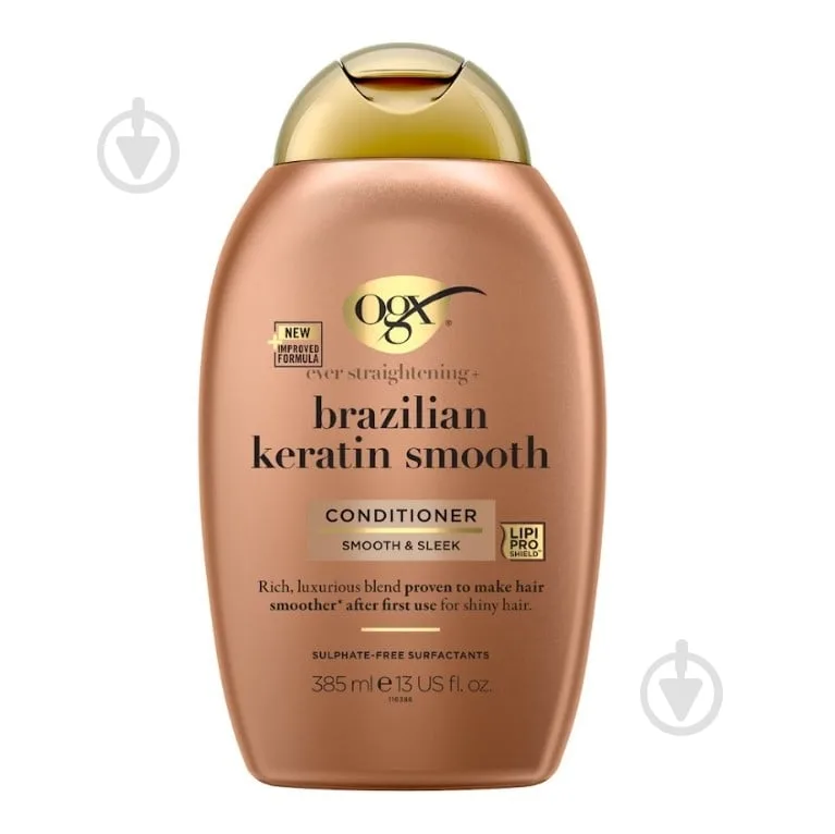 Кондиціонер Ogx Brazilian Keratin Therapy для зміцнення волосся 385 мл
