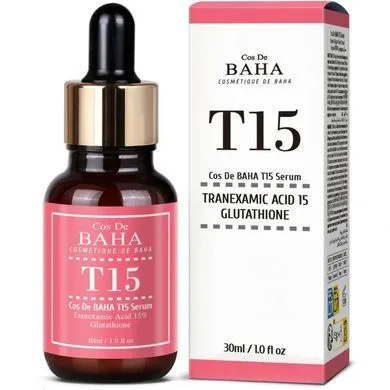 Cos De Baha T15 Tranexamic Acid 15 Glutathione – сироватка з транексамовою кислотою та глутатіоном 30 мл