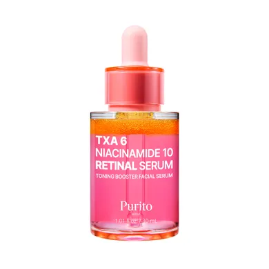 Purito Seoul TXA 6 Niacinamide 10 Retinal Serum – освітлювальна сироватка з транексамовою кислотою, ніацинамідом та ретиналем 30 мл