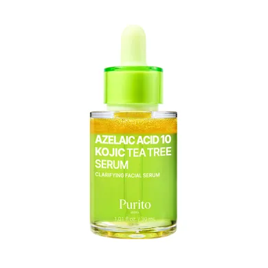 Purito Seoul Azelaic Acid 10 Kojic Tea Tree Serum – сироватка проти акне з чайним деревом, азелаїновою та коєвою кислотами 30 мл