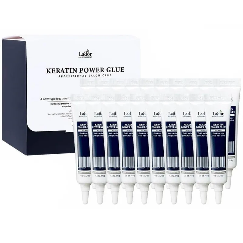 Набір сироваток для посічених кінчиків волосся La'dor Keratin Power Glue з кератином 15 г 20 шт. (1517140944)