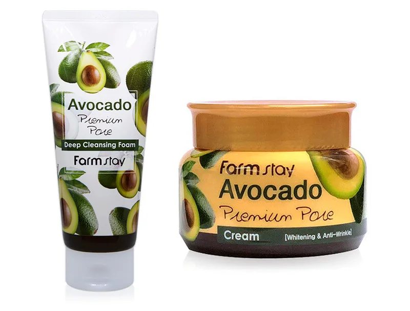 Набір для догляду за шкірою обличчя «Авокадо» FarmStay Avocado Skin Care Set