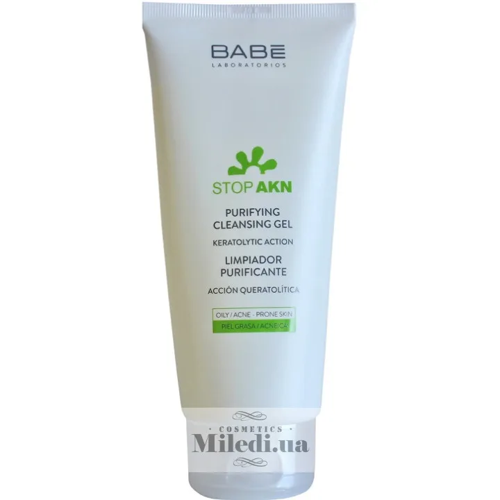Очищуючий гель для жирної шкіри Babe Laboratorios Purifying Cleansing Gel 200 мл