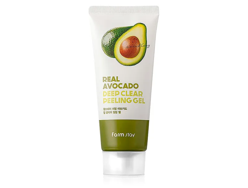 Пілінг-гель для обличчя з екстрактом авокадо FarmStay Real Avocado Deep Clear Peeling Gel, 100мл