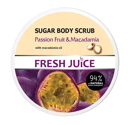 Цукровий скраб для тіла Fresh Juice Passion Fruit & Macadamia 225 мл