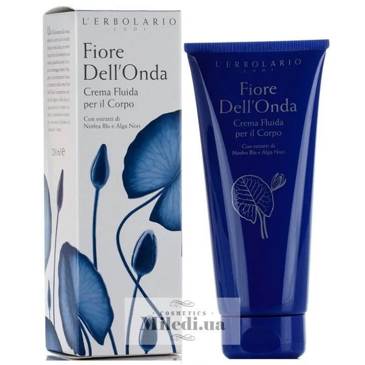 Парфумований крем для тіла Блакитний лотос L`Erbolario Crema Per il Corpo Fiore Dell'Onda 200 мл