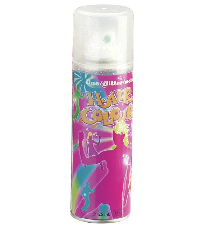 Спрей для волосся Sibel Fluo Hair Color з блискітками 125 мл Срібний (240000-32)