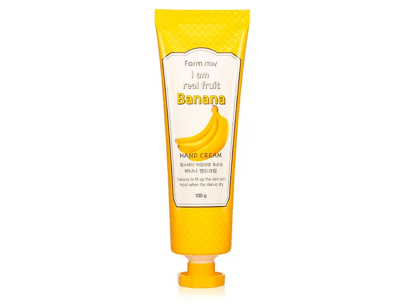 Зволожуючий та живильний крем для рук з екстрактом банана FarmStay I Am Real Fruit Banana Hand Cream, 100мл