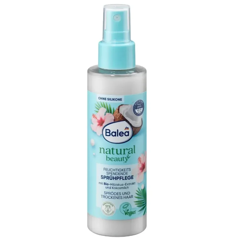 Спрей для волосся зволожуючий Balea Natural Beauty з органічним екстрактом гібіскуса 150 мл (EPI-15102025-300)